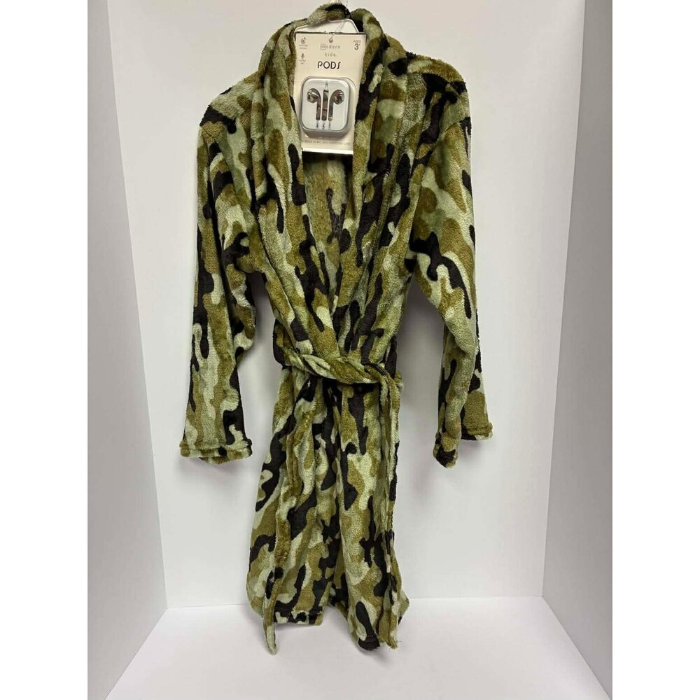 Modern Kids‎ Plush Camo Robe With Pods Size Small